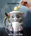 Cuddles the Cat Ice Cream Pint Holder – 3D Printed Cat Cozy