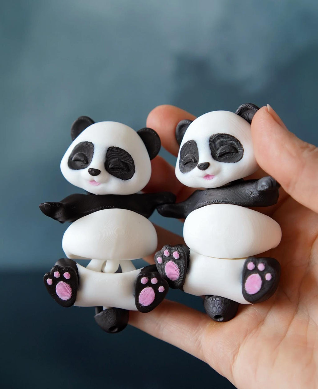Flexi Panda – Articulated Magnetic Fidget Toy | 3D Printed Desk Pet
