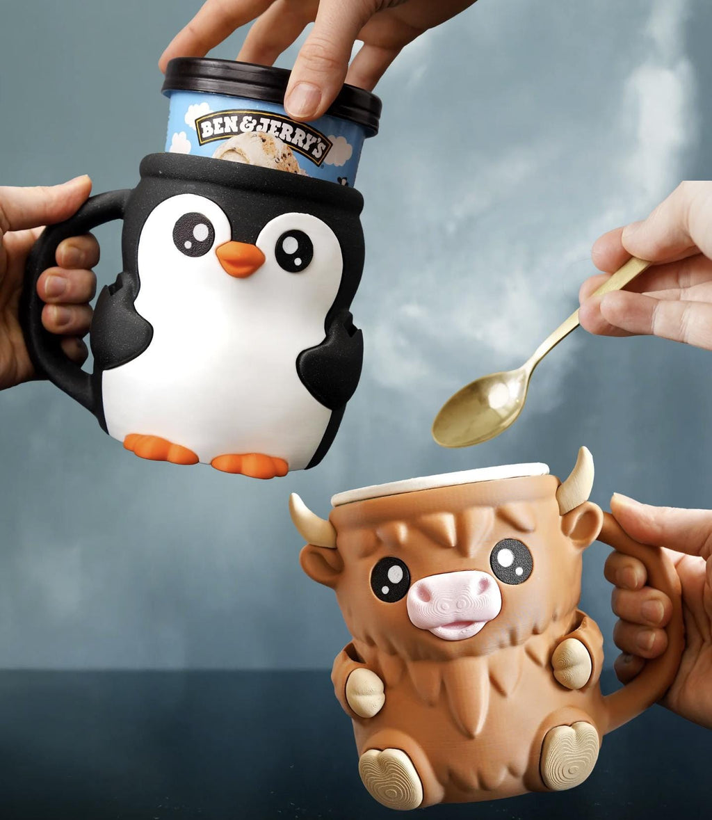 Ferdinand the Highland Cow Ice Cream Pint Holder