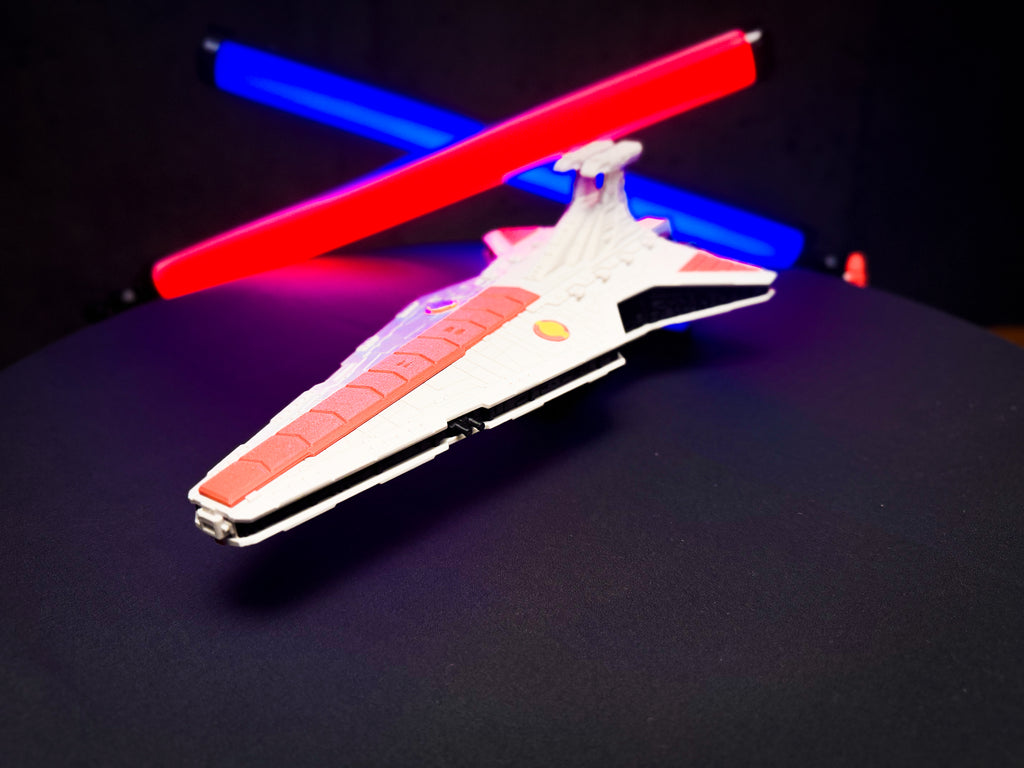 Venator-Class Star Destroyer Kit – 3D Printed Display Model with Stand