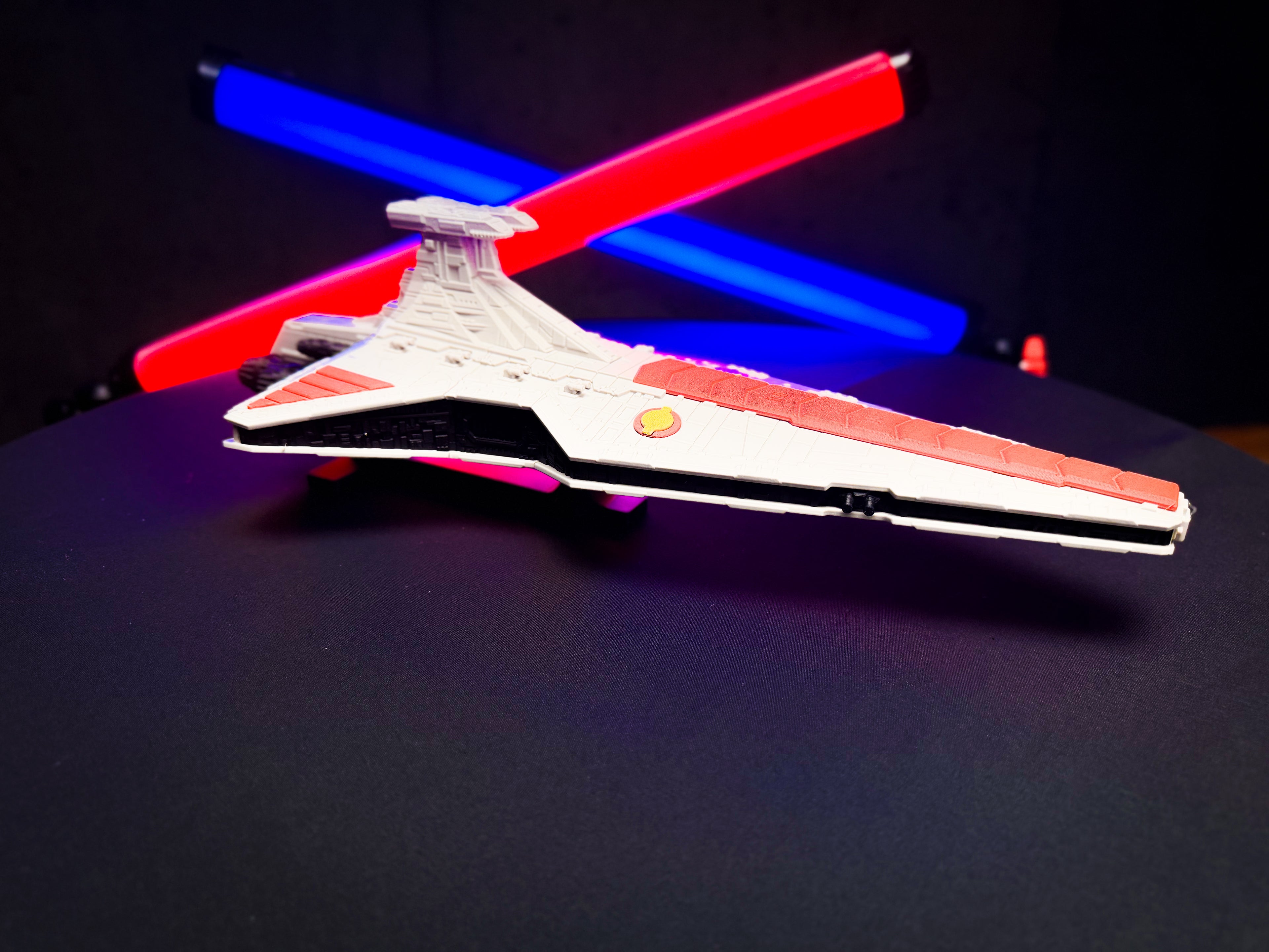 Venator-Class Star Destroyer Kit – 3D Printed Display Model with Stand