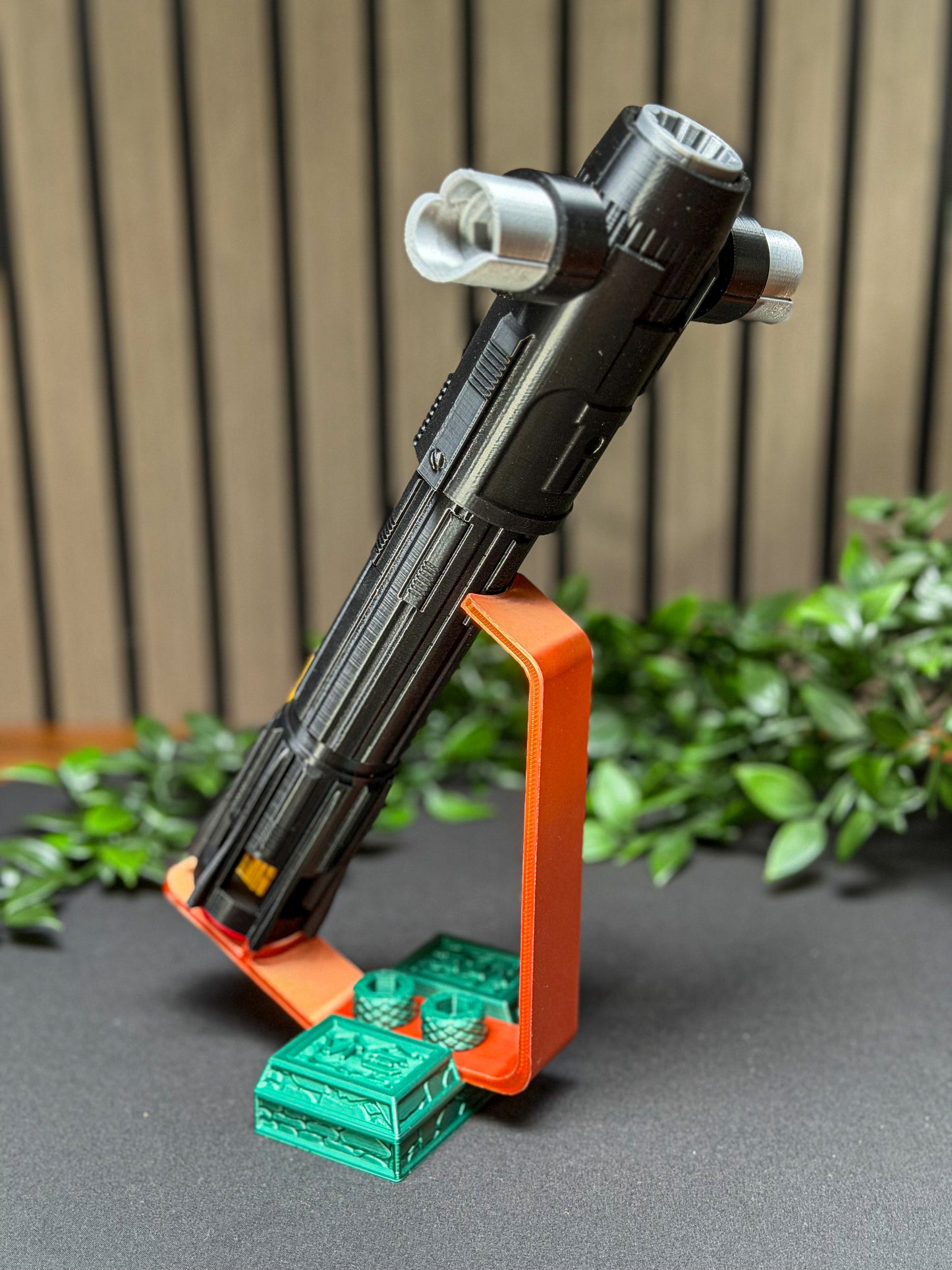 Kylo Ren Lightsaber 3D Printed Display Model with Stand – Star Wars Collectible