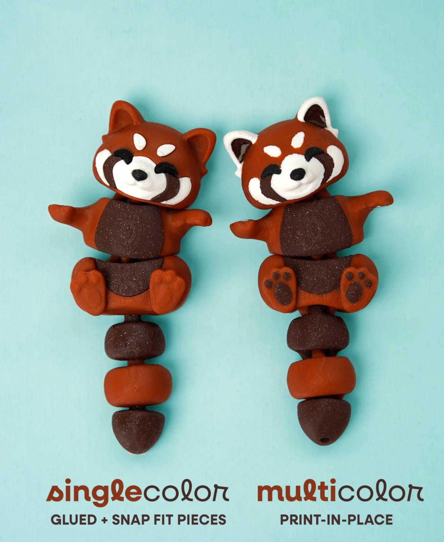 Ruby the Red Panda – Articulated Magnetic Flexi Fidget Figure