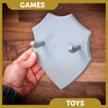3D Printed Sword Wall Mount – Shield Display Rack with Customizable Arms