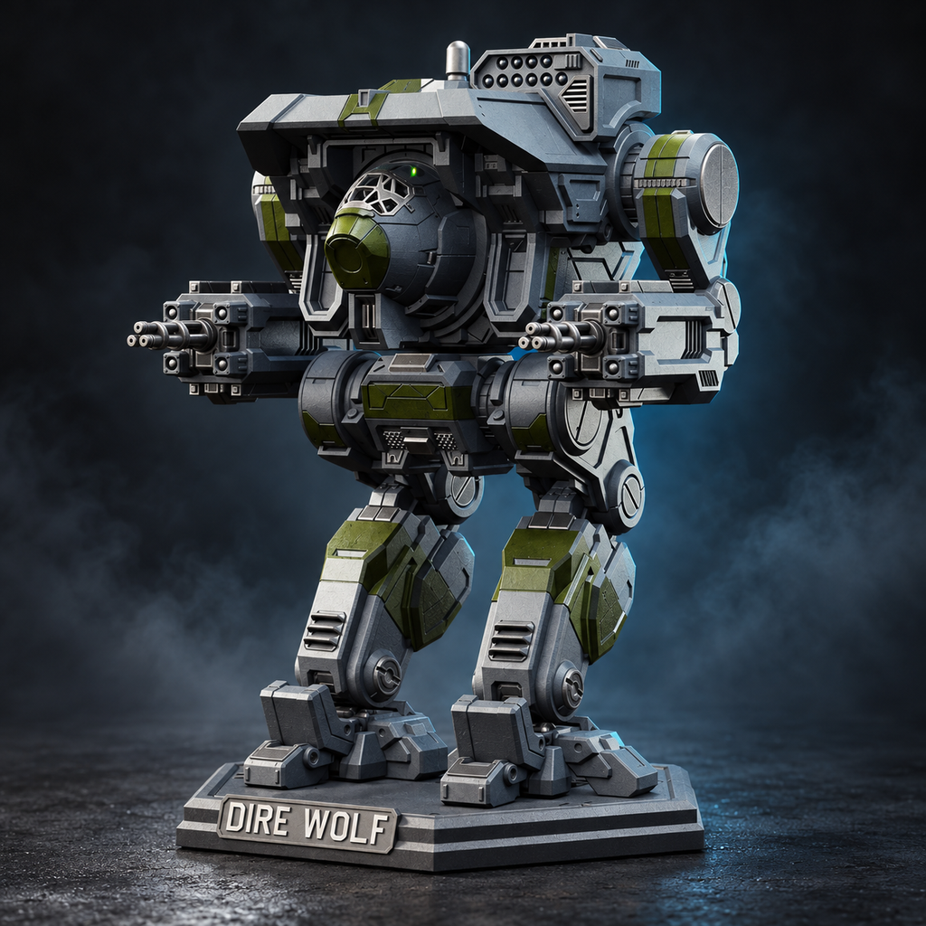 MWO Dire Wolf | 1:60 3D-Printed Model