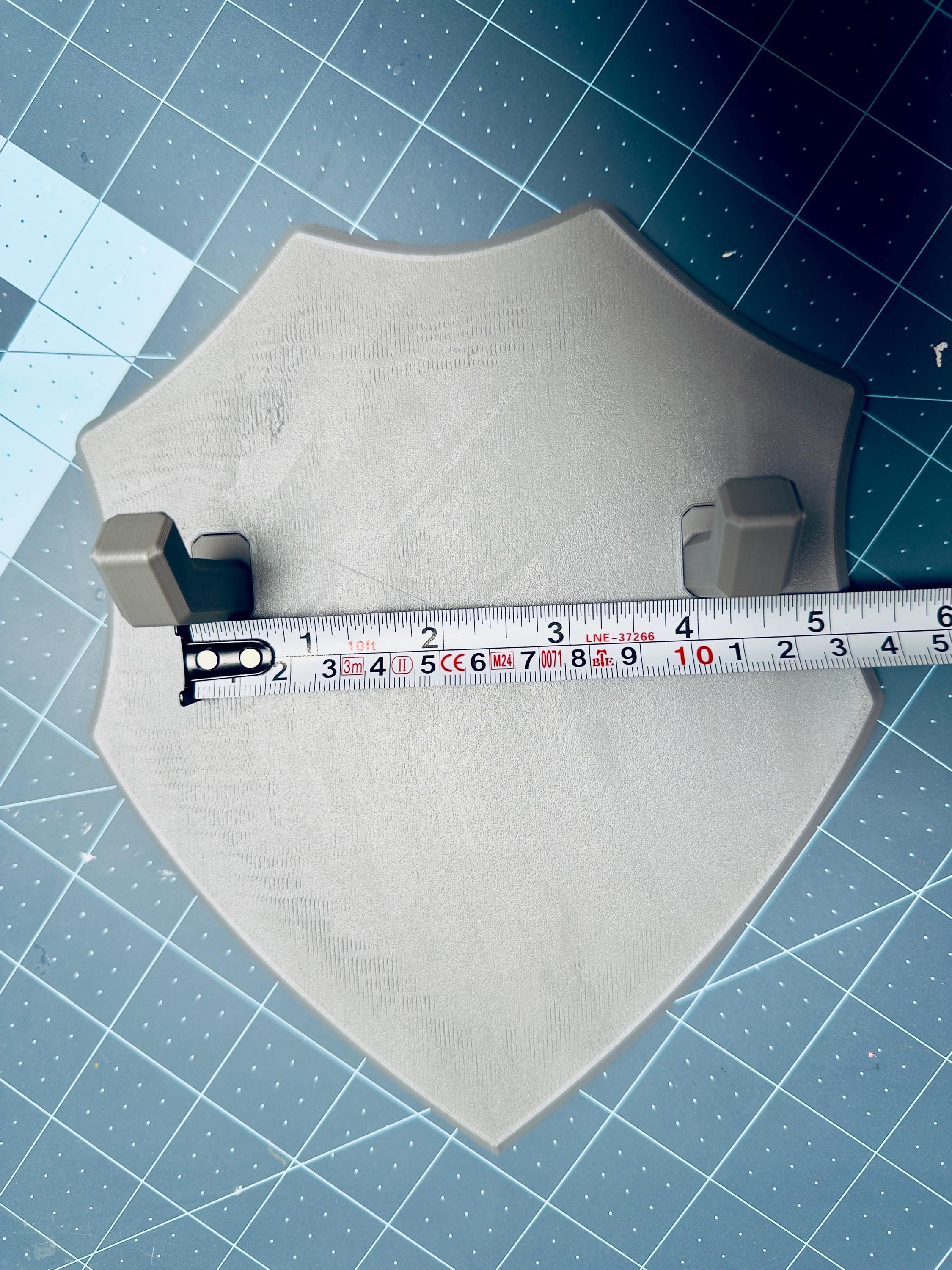 3D Printed Sword Wall Mount – Shield Display Rack with Customizable Arms