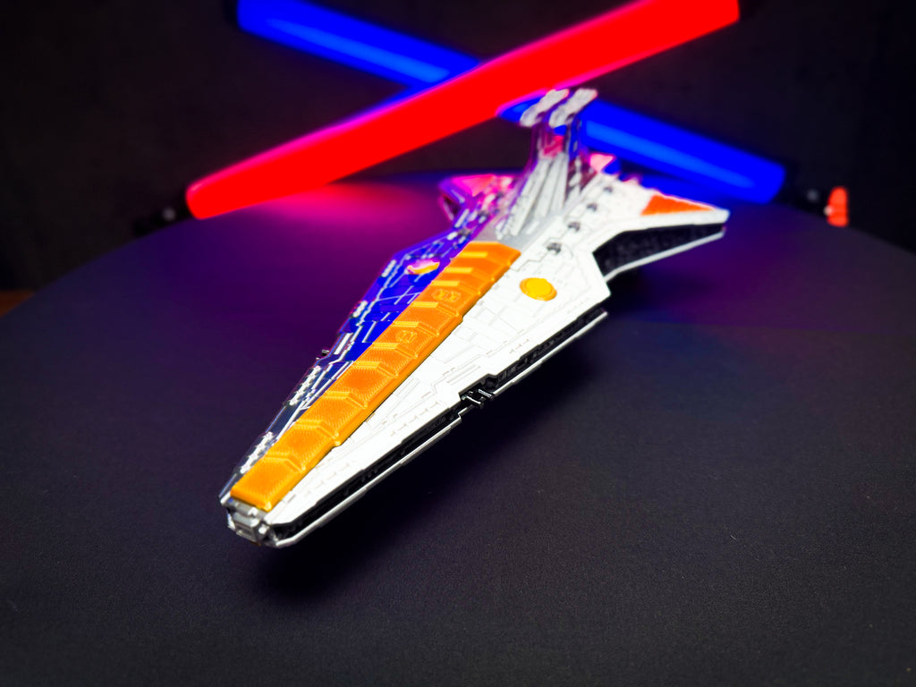 Venator-Class Star Destroyer Kit – 3D Printed Display Model with Stand