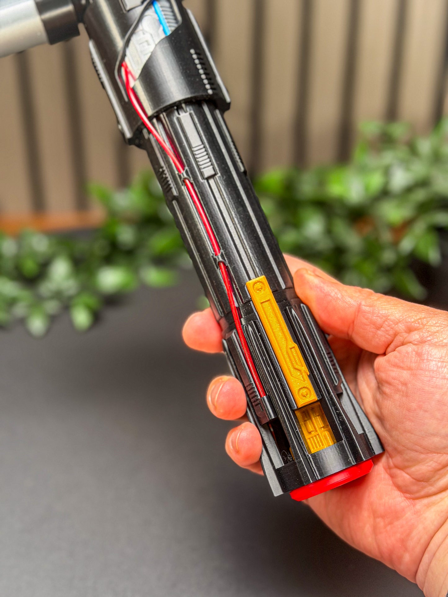 Kylo Ren Lightsaber 3D Printed Display Model with Stand – Star Wars Collectible