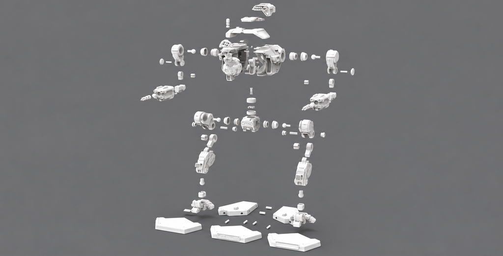 MWO Dire Wolf | 1:60 3D-Printed Model