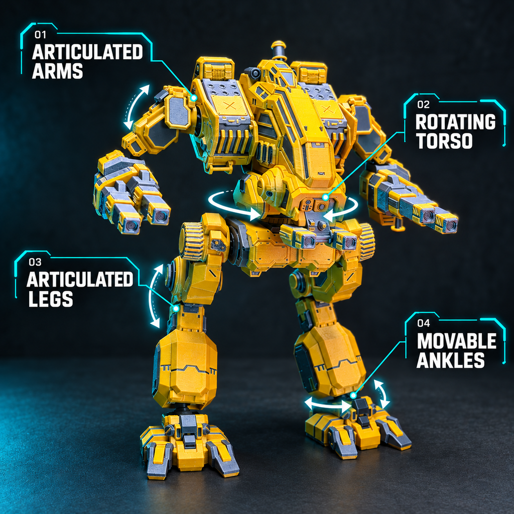 Mad Dog (Vulture) MWO 3D-Printed Model + Extra Guns