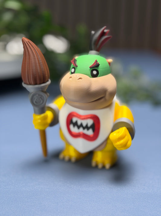 Bowser Jr. Clown Car Display Stand – 3D Printed Mario Collectible