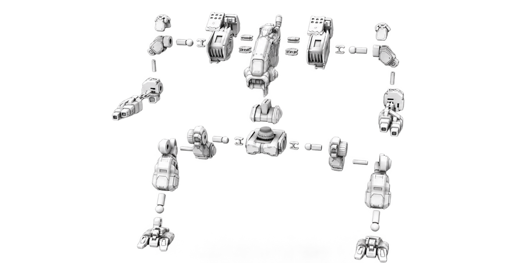 Mad Dog (Vulture) MWO 3D-Printed Model + Extra Guns