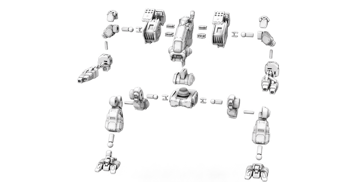 Mad Dog (Vulture) MWO 3D-Printed Model + Extra Guns