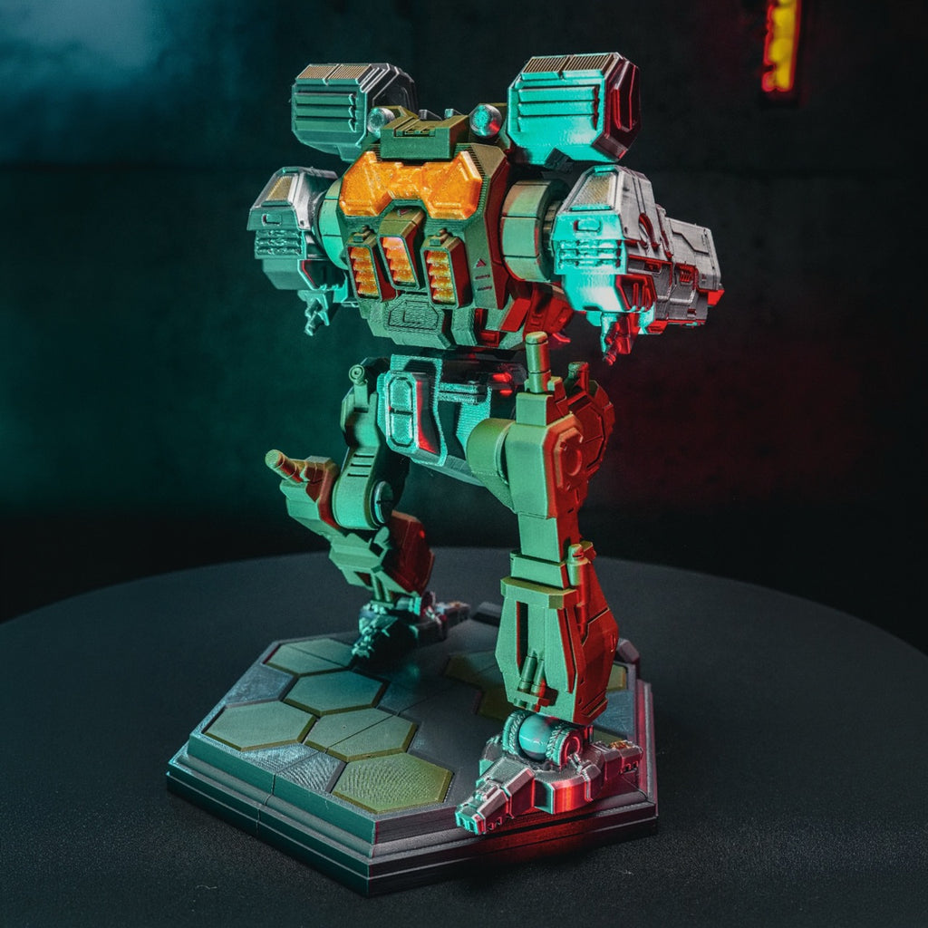 Mad Cat MkII MWO 3D-Printed Model with Display Base