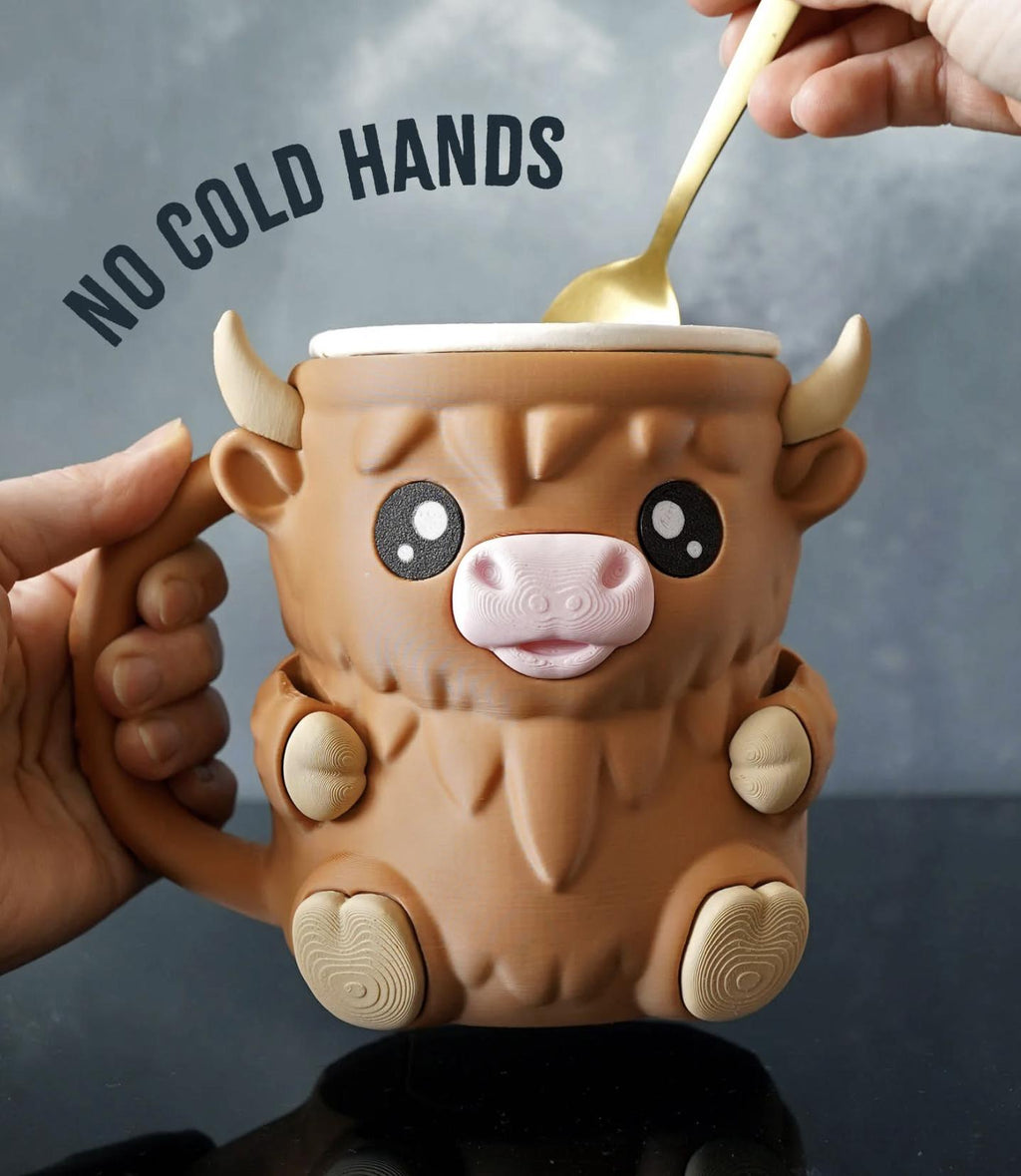 Ferdinand the Highland Cow Ice Cream Pint Holder