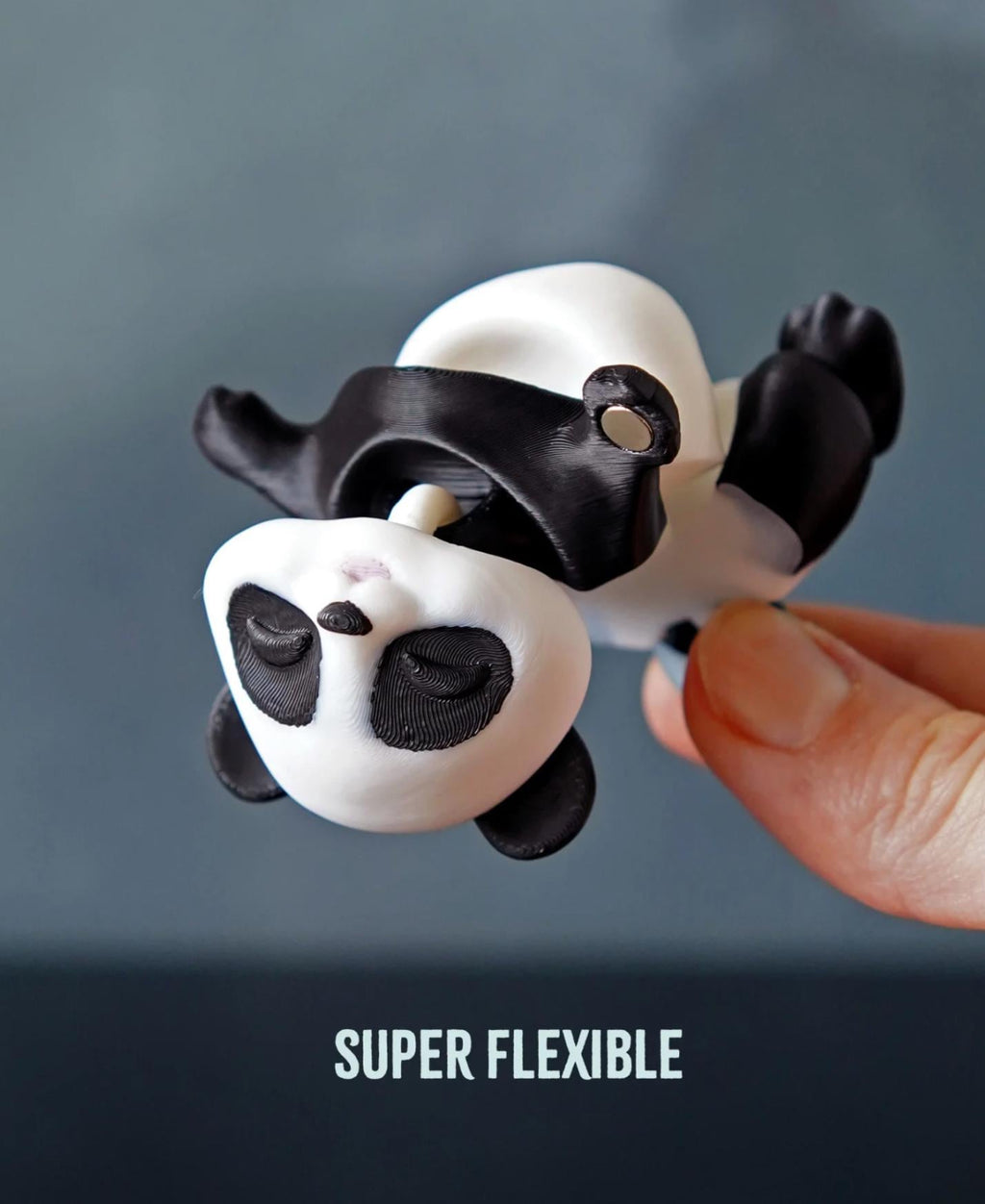 Flexi Panda – Articulated Magnetic Fidget Toy | 3D Printed Desk Pet