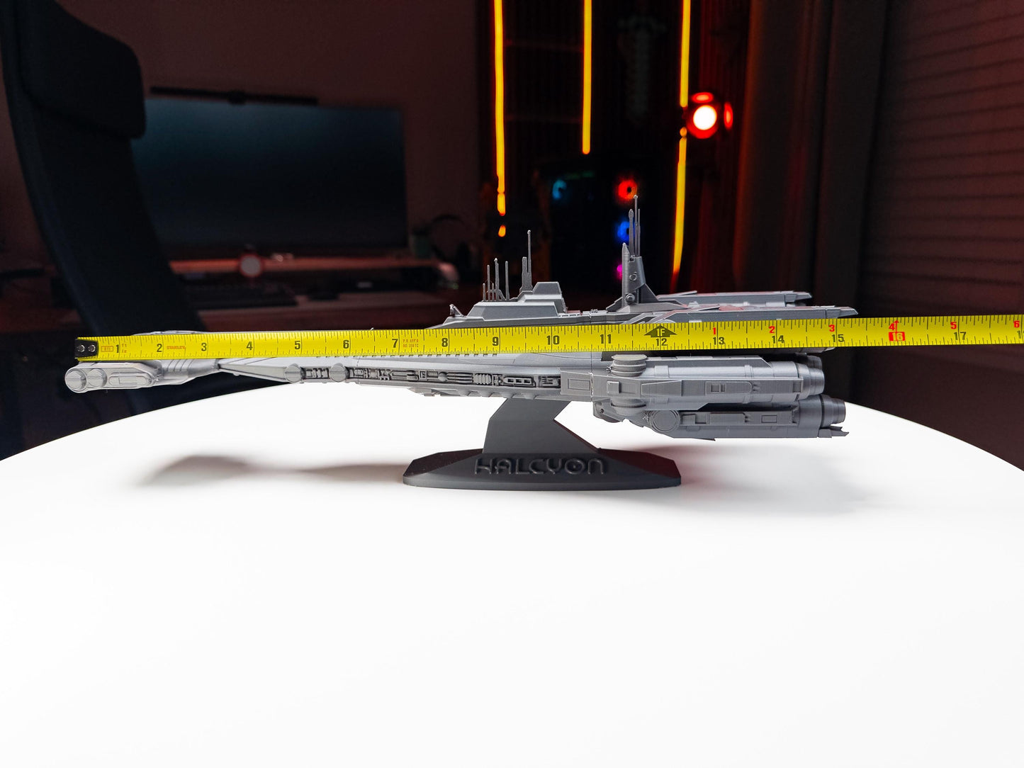Halcyon Starcruiser 3D Printed Model – Star Wars Collectible Display Ship