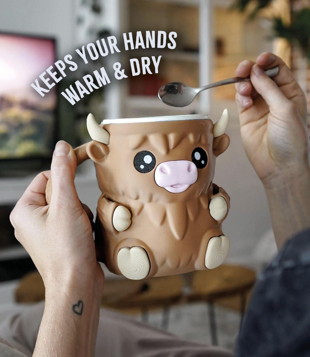 Ferdinand the Highland Cow Ice Cream Pint Holder