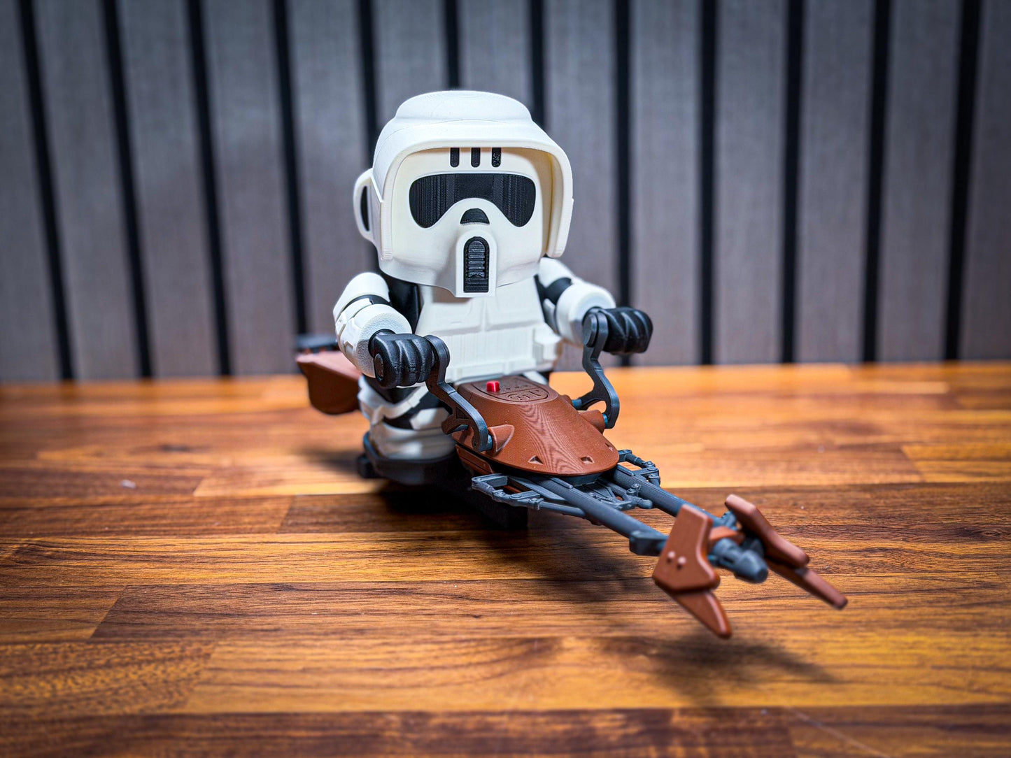 Scout Rider Speeder Bike Display Set - Star Wars-Inspired Collectible