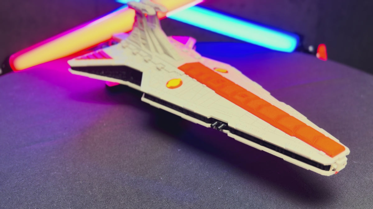Venator-Class Star Destroyer Kit – 3D Printed Display Model with Stand