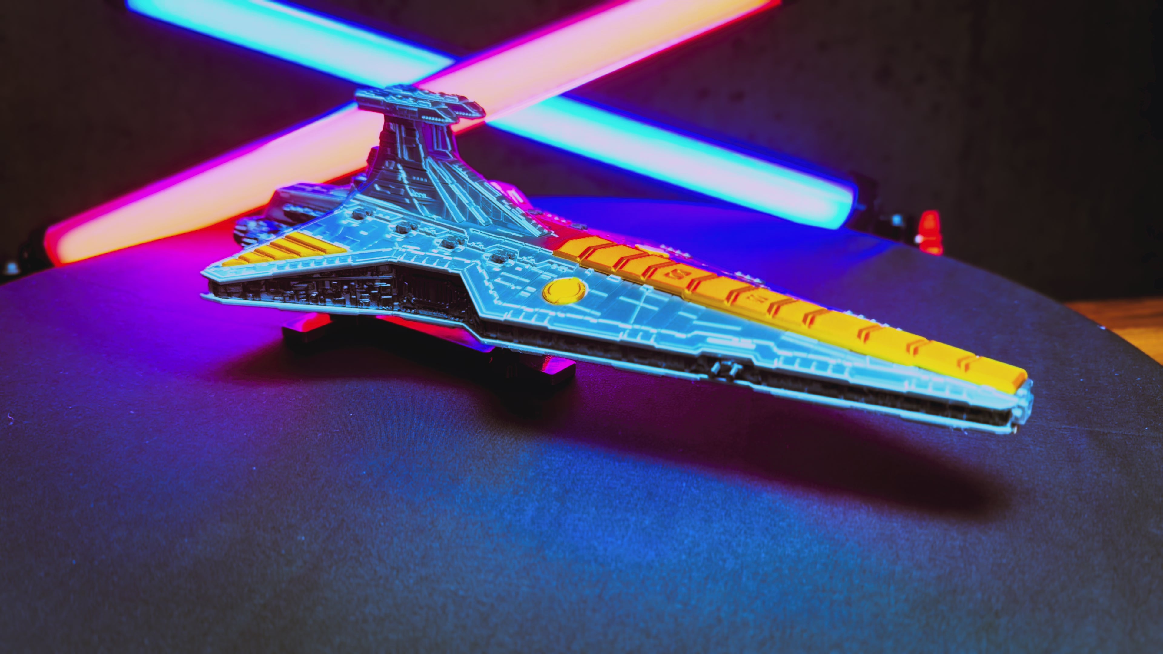 Venator-Class Star Destroyer Kit – 3D Printed Display Model with Stand