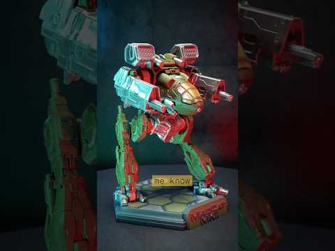 Mad Cat MkII MWO 3D-Printed Model with Display Base